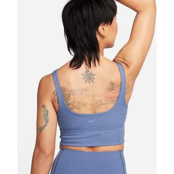 Nike Zenvy Rib Light-Support Non-Padded Longline Sports Bra Womens Size S - Picture 2 of 7